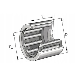 Acetabular cone roller bearing