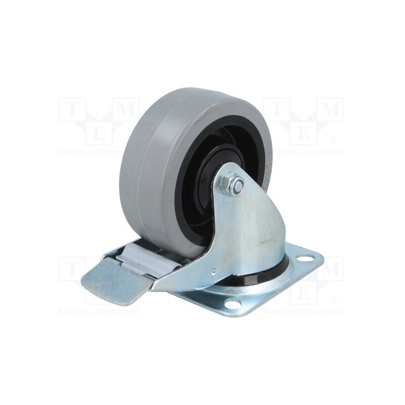 1 pcs x RADER - KPE-POGES 100K1-HC - Transport wheel, Ø: 100mm, W: 36mm, H: 128mm, torsional with lock