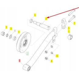 100253694 pulley shaft