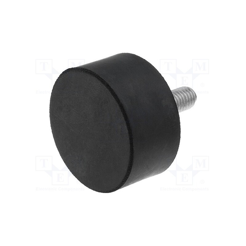 1 pcs x ELESA+GANTER - DVA.4-40-20-M8-23-55 - Vibroisolation foot, Ø: 40mm, H: 20mm, Shore hardness: 55±5, 1235N