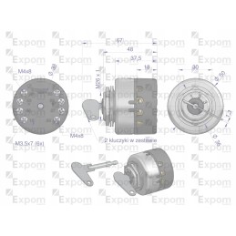 Ignition switch with key c 330 360 385 expom kwidzyn