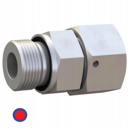 Straight connector with internal thread M30x2 1 2 din 2353