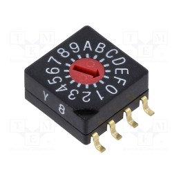 1 pcs x KNITTER-SWITCH - SMR 5116 - Encoding switch, Pos: 16, SMD, 100mΩ, DC load @R: 0.03A/15VDC