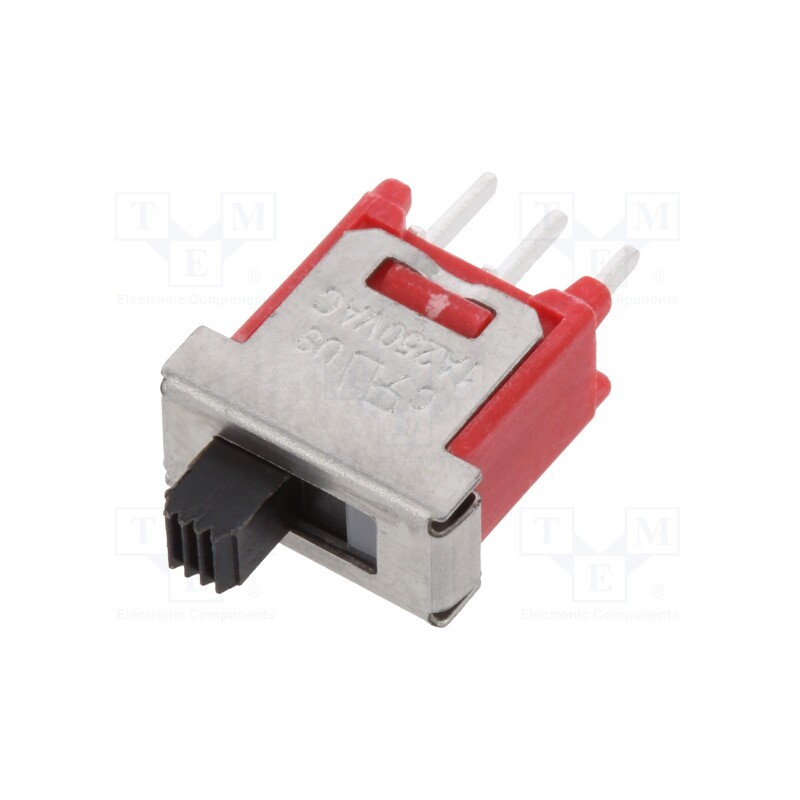 1 pcs x E-SWITCH - 500ASSP1M2QE - Switch: slide, Pos: 2, SPDT, 1A/250VAC, 3A/28VDC, ON-ON, THT, 10mΩ