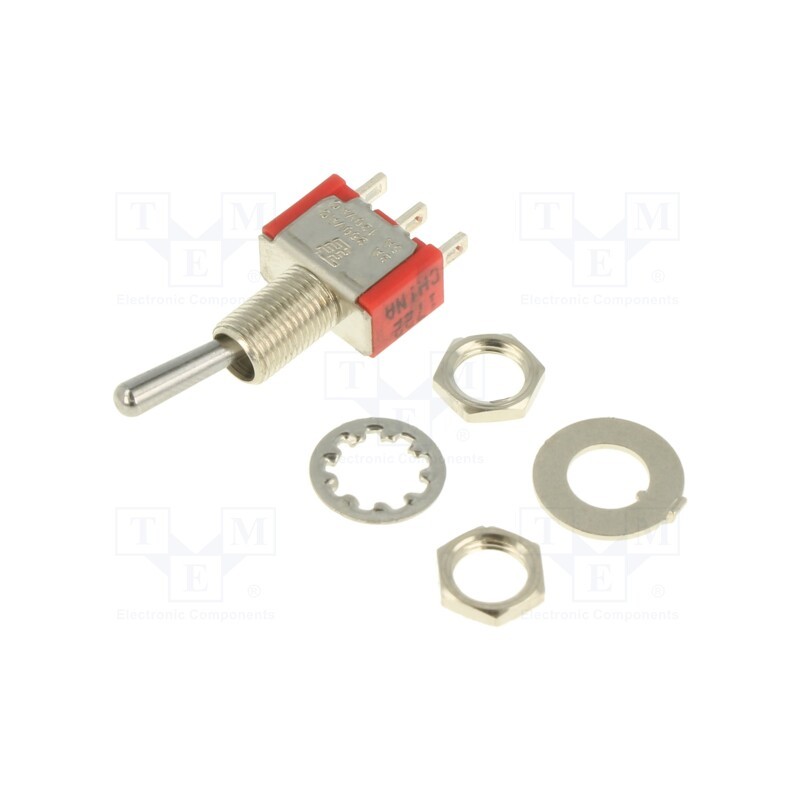 1 pcs x TE Connectivity - 2-1825138-0 - Switch: toggle, Pos: 2, DPDT, ON-ON, 2A/250VAC, 5A/28VDC, -30÷85°C