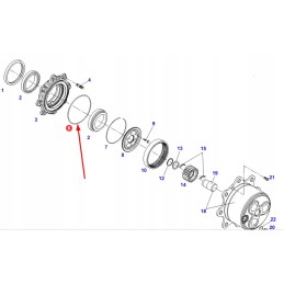F339300020110 O-ring of the hub reduction gear