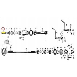 Rear axle connecting sleeve c 330