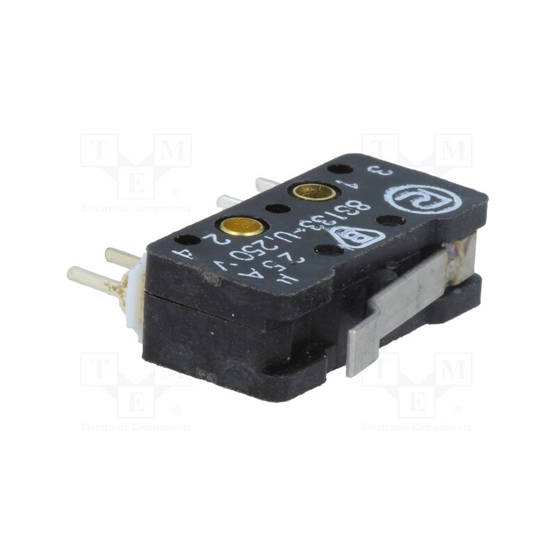 1 pcs x PROMET - 83 133 SLO54 AR14.75 - Microswitch SNAP ACTION, 2.5A/250VAC, 0.3A/220VDC, with lever