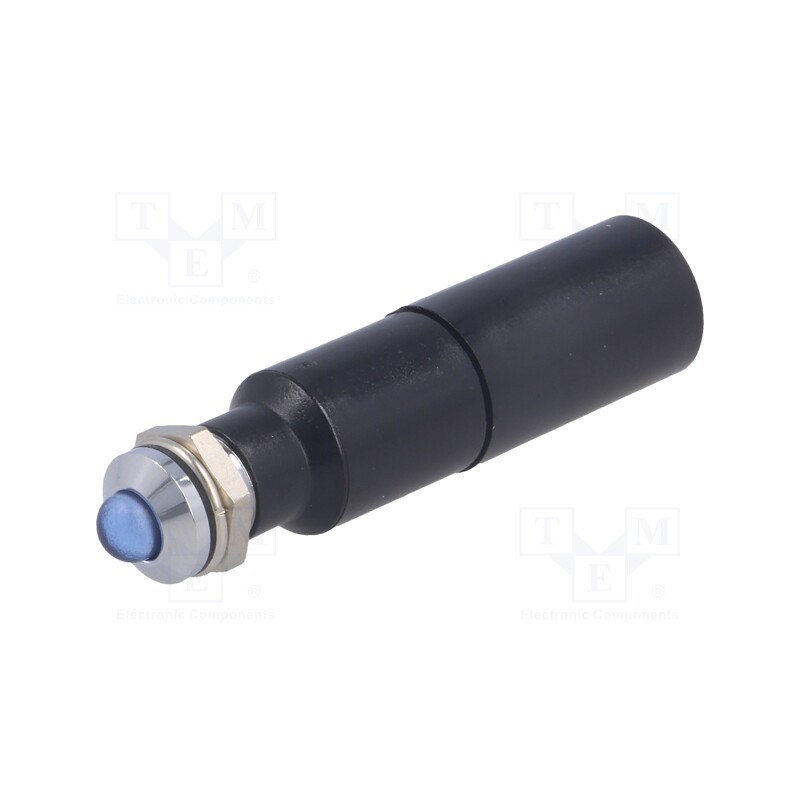 1 pcs x SIGNAL-CONSTRUCT - SWQU08428A - Indicator: LED, prominent, blue, 230VAC, Ø8.2mm, IP67, metal