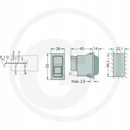 Toggle switch case 245911c1