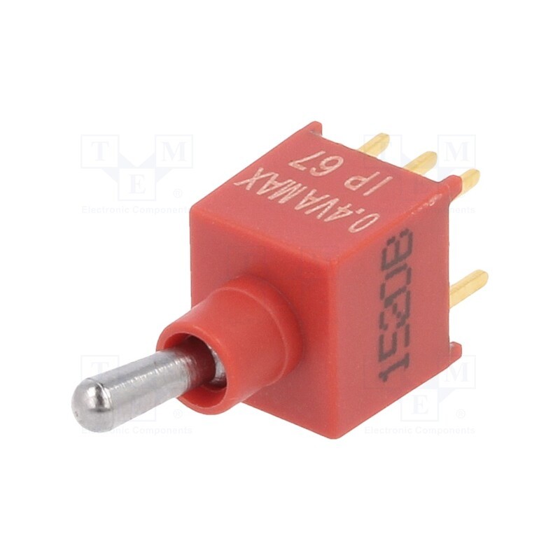 1 pcs x KNITTER-SWITCH - TST 2 N - Switch: toggle, Pos: 2, DPDT, ON-ON, 0.4A/20VDC, Leads: flat pin