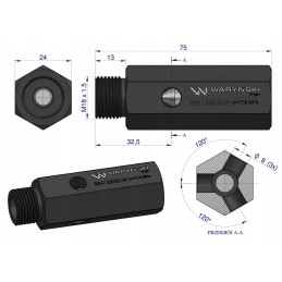 Hydraulic pump safety valve for c 385