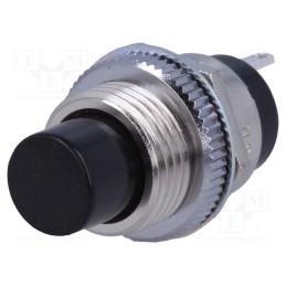 1 pcs x NKK SWITCHES - SB4011NCM - Switch: push-button, Pos: 2, SPST, 2A/250VAC, 2A/30VDC, ON-(OFF)