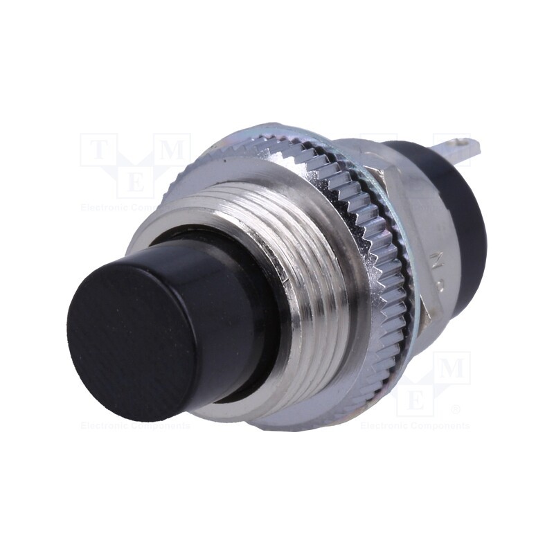 1 pcs x NKK SWITCHES - SB4011NCM - Switch: push-button, Pos: 2, SPST, 2A/250VAC, 2A/30VDC, ON-(OFF)