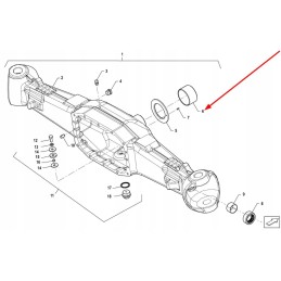 Td904 311k1 05 front axle mounting sleeve