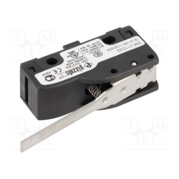 1 pcs x PIZZATO ELETTRICA - MK V11D32 - Microswitch SNAP ACTION, 6A/250VAC, 5A/24VDC, with lever, SPDT