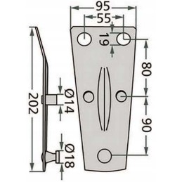 Kverneland Deutz lawn mower blade holder