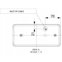 Rectangular right combination rear lamp LA45014 GO