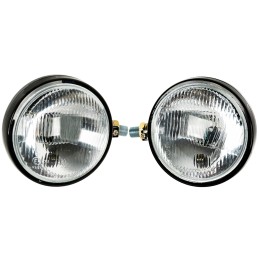 Headlights, front lamps, c330, c360, metal, 2 pieces
