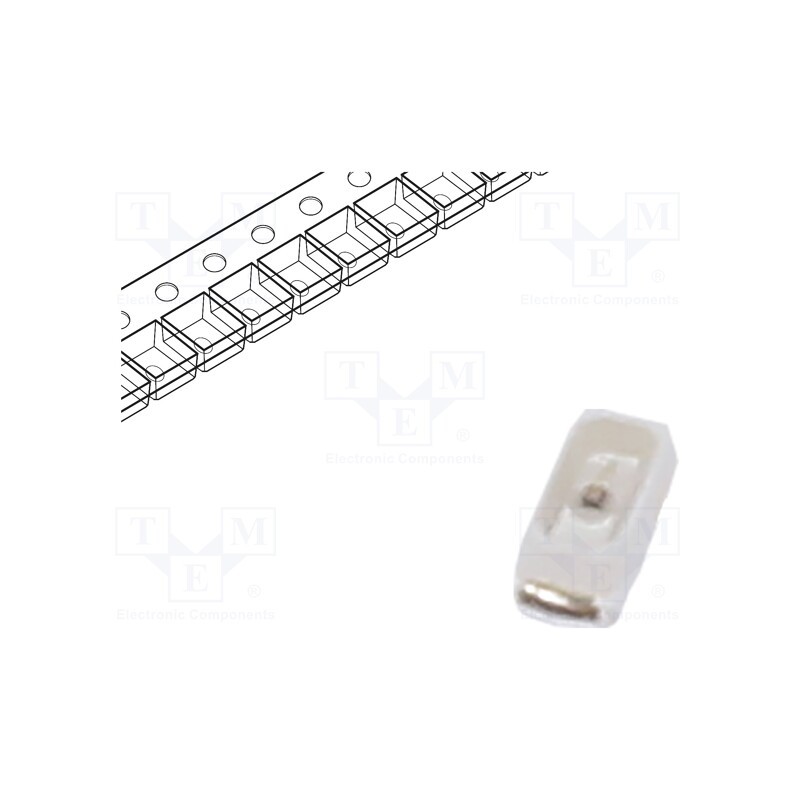 10 pcs x LUCKYLIGHT - R1608YC-1B - LED, SMD, 0603, yellow, 150÷250mcd, 1.65x0.8x0.55mm, 120°, 1.6÷2.4V