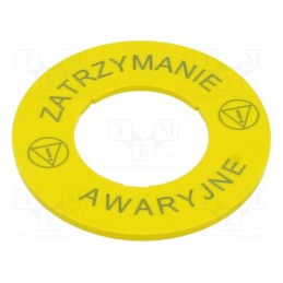 1 pcs x SIEMENS - 3SU1900-0BA31-0ND0 - Description label, yellow, 45mm