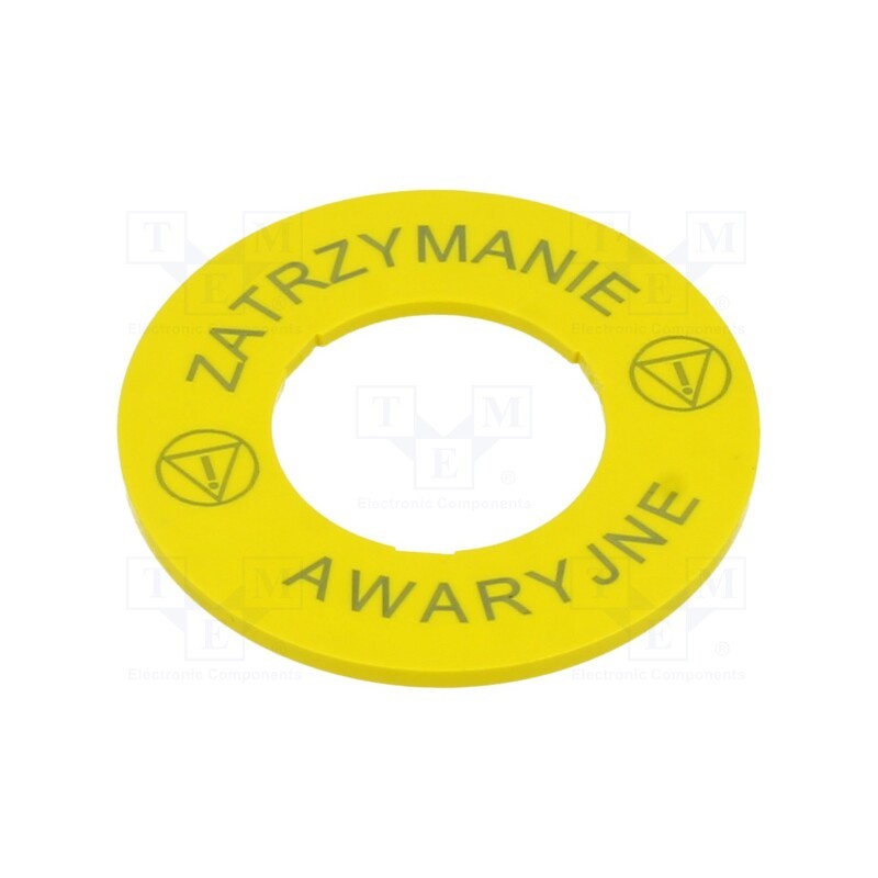 1 pcs x SIEMENS - 3SU1900-0BA31-0ND0 - Description label, yellow, 45mm