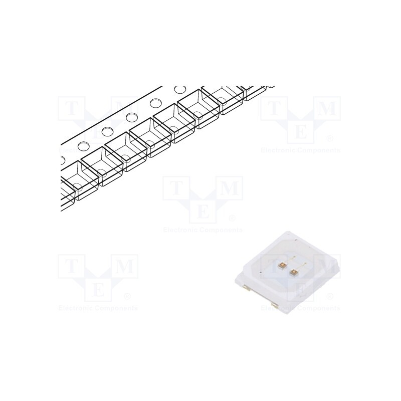 10 pcs x FORYARD - FYLS-2835PURC-0.2W - LED, SMD, 2835, red, 1750÷2250(typ)-2850mcd, 3.5x2.8x1.9mm, 120°