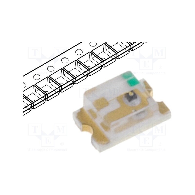 10 pcs x LUCKYLIGHT - LL-S172SC-2S - LED, SMD, 0805, red, 7÷13mcd, 2x1.25x0.8mm, 120°, 1.8÷2.5V, 20mA