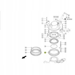 Claas Jaguar 1408990 ejection turntable ring