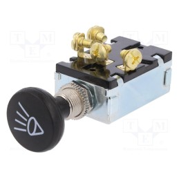 1 pcs x SCI - A3-20BA-07 - Switch: push-pull, Pos: 3, 30A/12VDC, black, Illumin: none, on panel