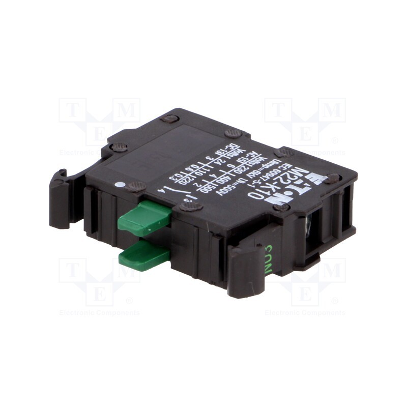 1 pcs x EATON ELECTRIC - M22-K10 - Contact block, 22mm, RMQ-Titan, -25÷70°C, front fixing