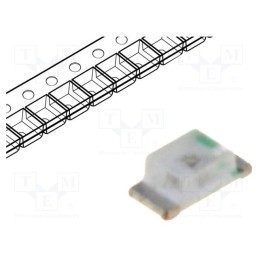 10 pcs x LUCKYLIGHT - LL-S194PVC-V1-2B - LED, SMD, 0603, red, 50÷100mcd, 1.6x0.8x0.4mm, 120°, 1.6÷2.4V, 20mA