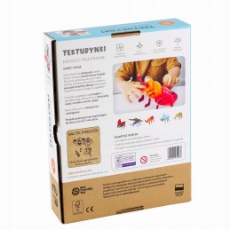 Spatial cardboard eco-puzzle with insects and a spider