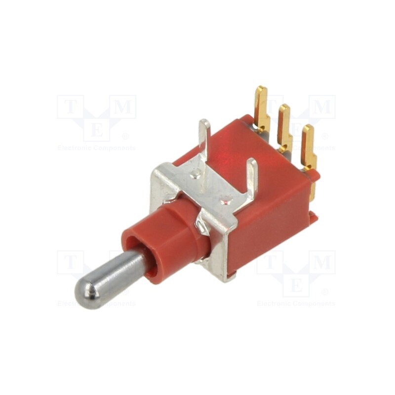 1 pcs x E-SWITCH - 200AWMSP3T2A1M6RE - Switch: toggle, Pos: 3, SP3T, ON-OFF-ON, 0.02A/20VAC, 0.02A/20VDC