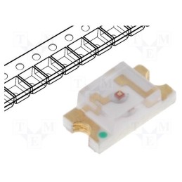 10 pcs x LUCKYLIGHT - LL-S150GC-2A - LED, SMD, 1206, yellow green, 6÷10mcd, 3.2x1.6x1.1mm, 120°, 20mA