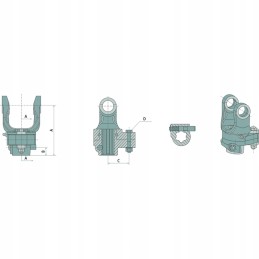 Coupling with shear pin din 931 19x35x95 mm