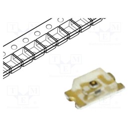 10 pcs x LITEON - LTST-C191KSKT - LED, SMD, 0603, yellow, 28÷180mcd, 1.6x0.8x0.55mm, 130°, 1.8÷2.4V