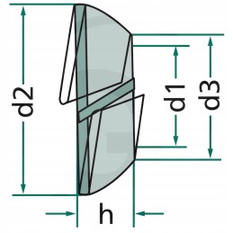 Spring washer for wheels 16 5 mm 29 mm