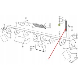 654053 1 corn chopper spring 6 x 43 x 502