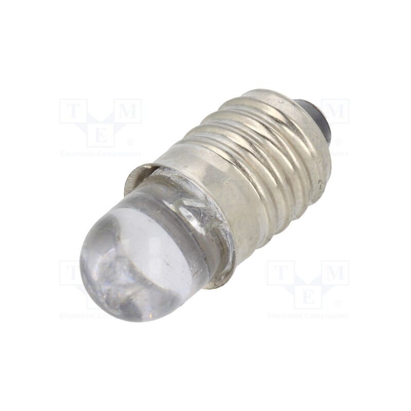 2 pcs x OPTOSUPPLY - OPDK-G5DA8B31F - LED lamp, green, E10, 12VDC, 90mW, 30°