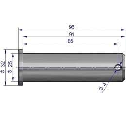 Hanger mounting pin 54660174 54660135 lpg