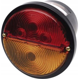 Left rear lamp, round, oe132mm, screwed on