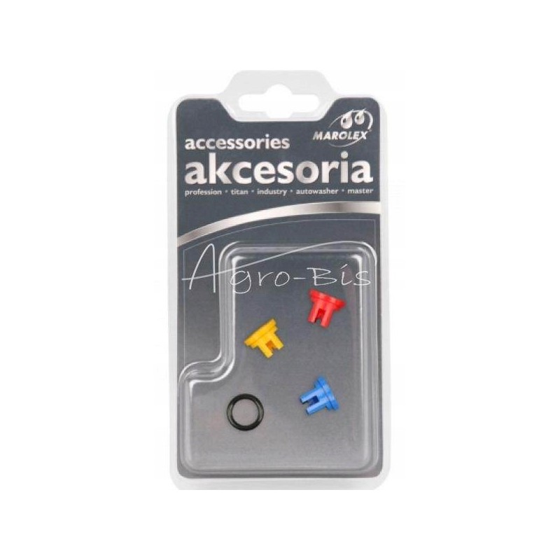 A set of 3 commercial herbicide nozzles fits everything