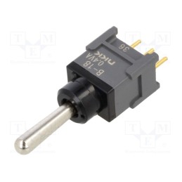 1 pcs x NKK SWITCHES - B18AP - Switch: toggle, Pos: 3, SP3T, (ON)-OFF-(ON), 0.1A/28VAC, 0.1A/28VDC
