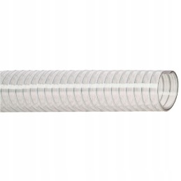 PVC suction and discharge hose with 60 mm steel spiral