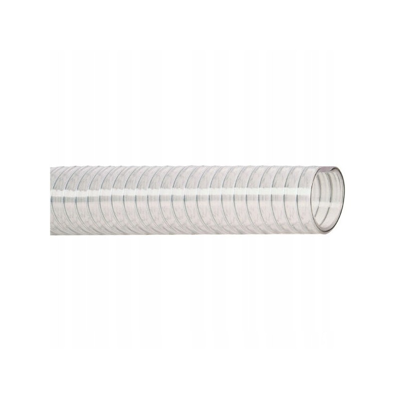 PVC suction and discharge hose with 60 mm steel spiral