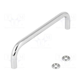 1 pcs x ELESA+GANTER - GN 425-8-120-CR - Handle, chromium plated steel, chromium plated, H: 35mm, Ø: 8mm