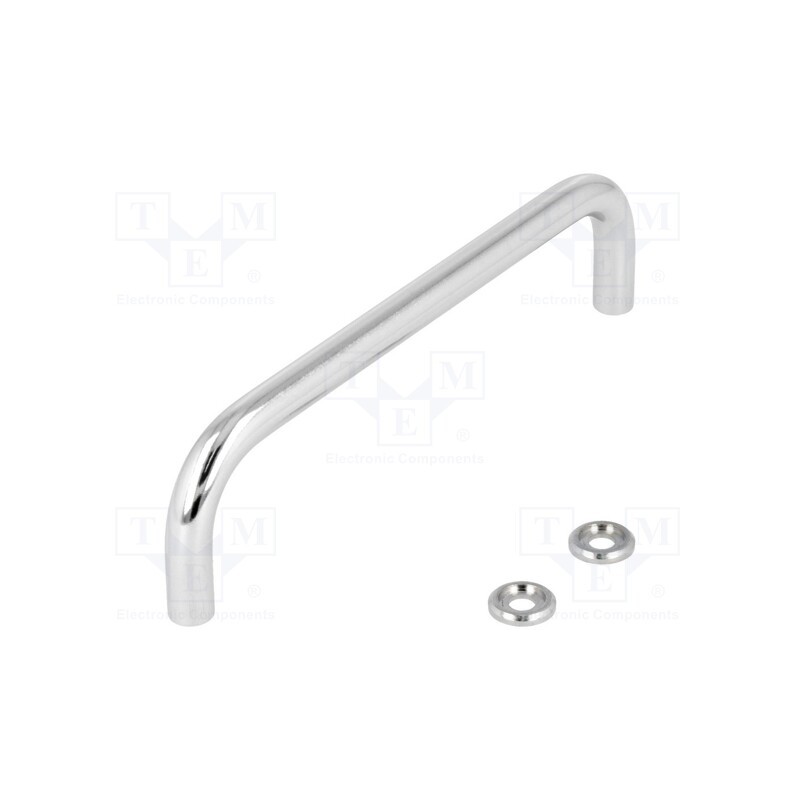 1 pcs x ELESA+GANTER - GN 425-8-120-CR - Handle, chromium plated steel, chromium plated, H: 35mm, Ø: 8mm