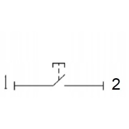 PTO shaft push button switch, round, yellow