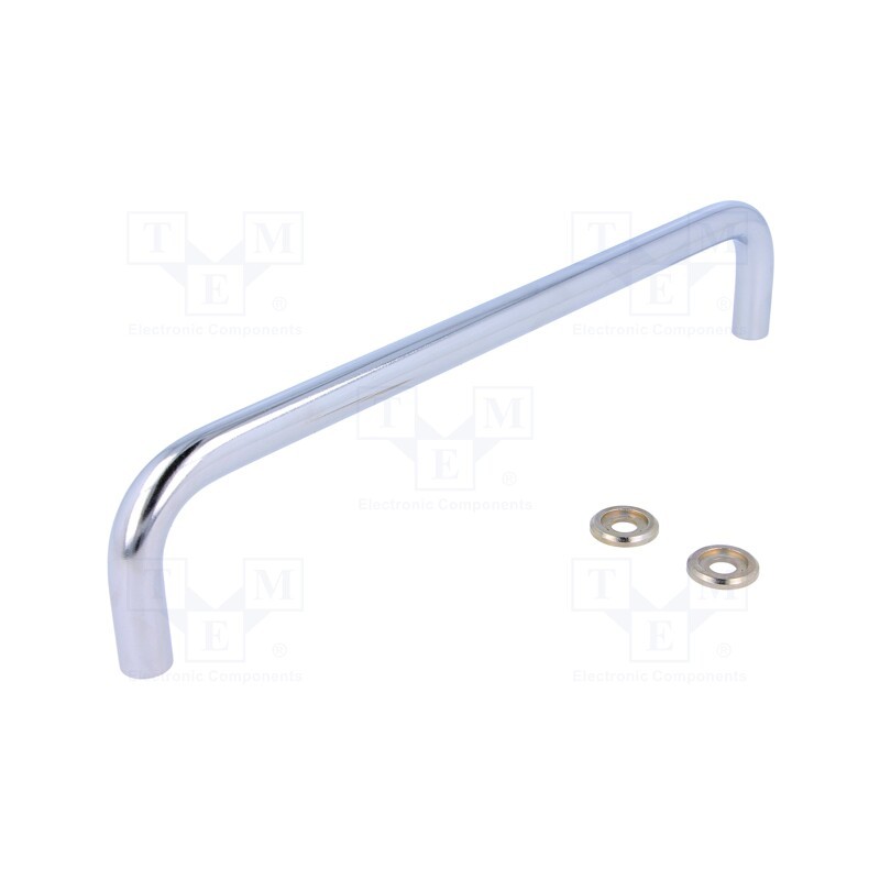 1 pcs x ELESA+GANTER - GN 425-10-200-CR - Handle, chromium plated steel, chromium plated, H: 43mm, Ø: 10mm